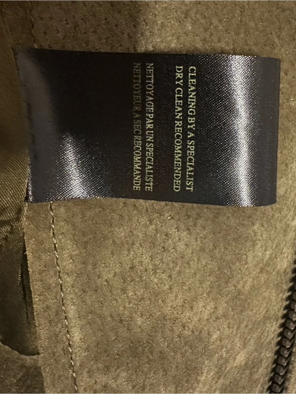 Blank NYC Olive Green Suede Moto Jacket - Picture 4 of 9